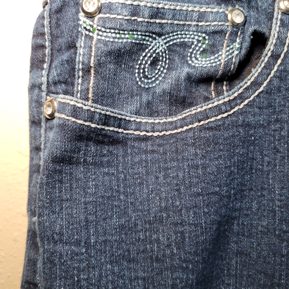 One‎ 5 One Dark Blue Straight Leg Jeans - Picture 3 of 14